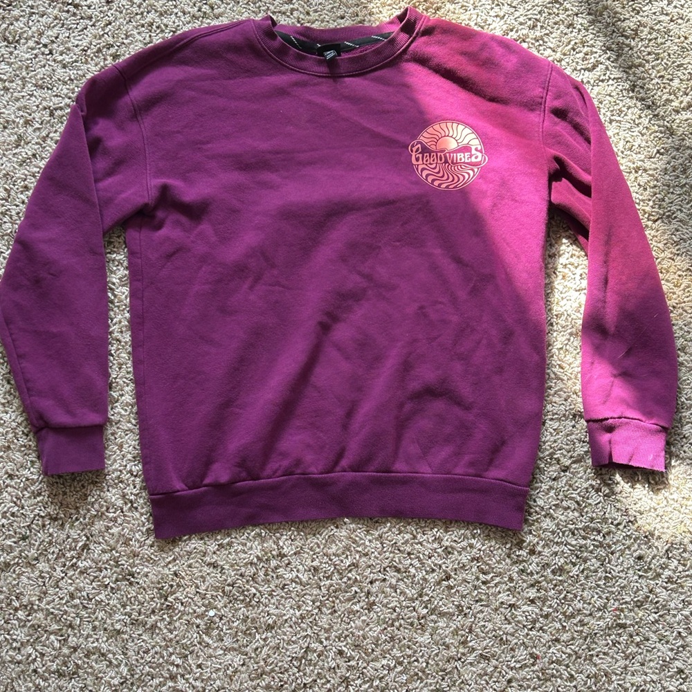 Purple Crewneck Sweatshirt